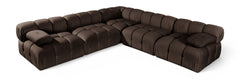 Orin - Velvet Fabric 5 Piece Modular Sectional