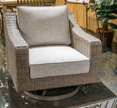 Laguna Heights - Beige - Swivel Lounge With Cushion