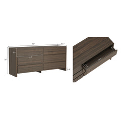 Linda - Double Wide Dresser With 6 Drawers