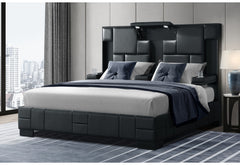 Oscar - King Bed No Wood Trim - Black