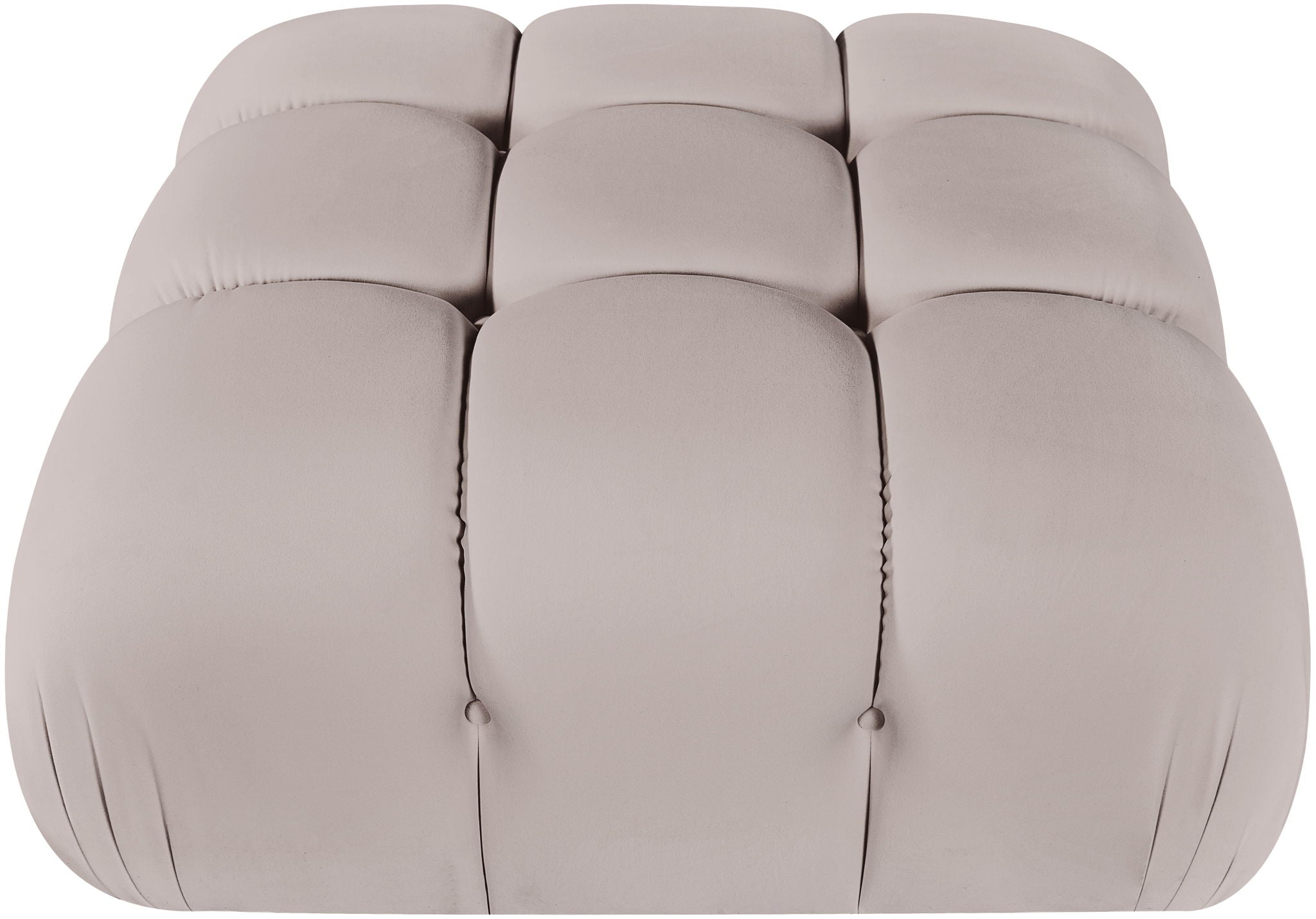 Orin - Velvet Performance Fabric Upholstered Modular Ottoman