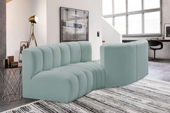 Arc - Faux Leather 4 Piece Sofa