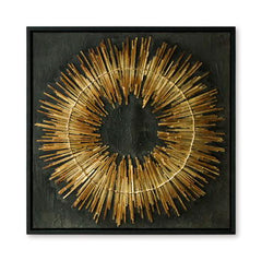 Buddins - Wall Art - Black / Gold Finish