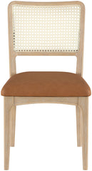Atrium - Upholstered Seat Dining Chair With Brushed Natural Base (Set of 2)