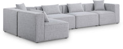 Cube - Linen 5 Piece Modular Sectional
