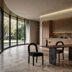 Conrad - Velvet Dining Chair With Black Legs