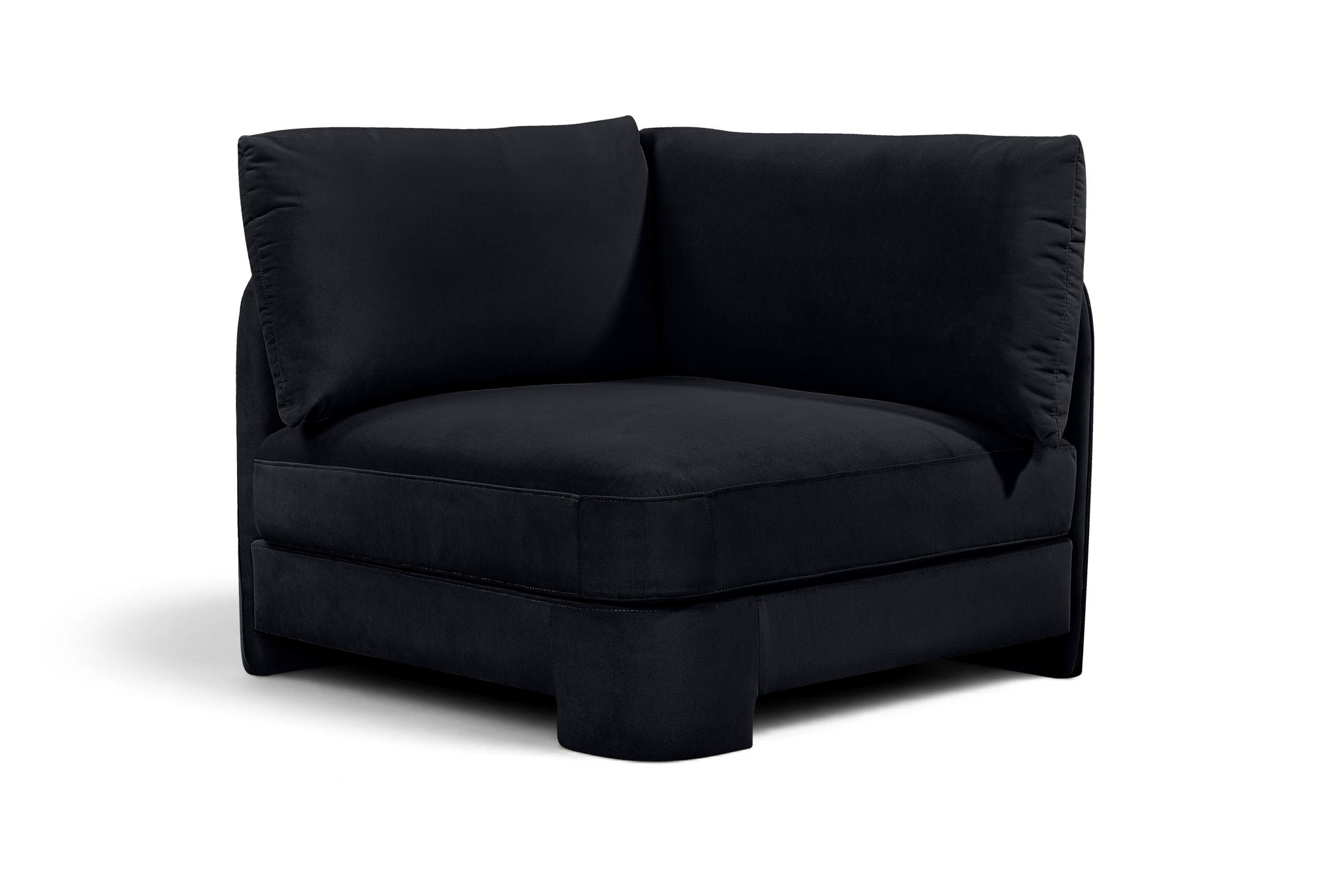 Hammond - Velvet Performance Fabric Upholstered Corner Chair