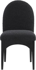 Waldorf - Boucle Dining Side Chair With Black Legs
