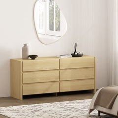 Linda - Double Wide Dresser With 6 Drawers