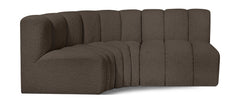 Arc - Boucle Fabric 3 Piece Sofa