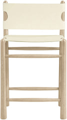 Santos - Upholstered Counter Stool With Stained Natural Base