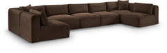 Shaggy - 7 Piece Modular U-Shaped Armless Sectional