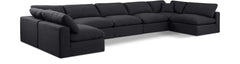 Comfy - 7 Piece Linen Modular Armless Sectional