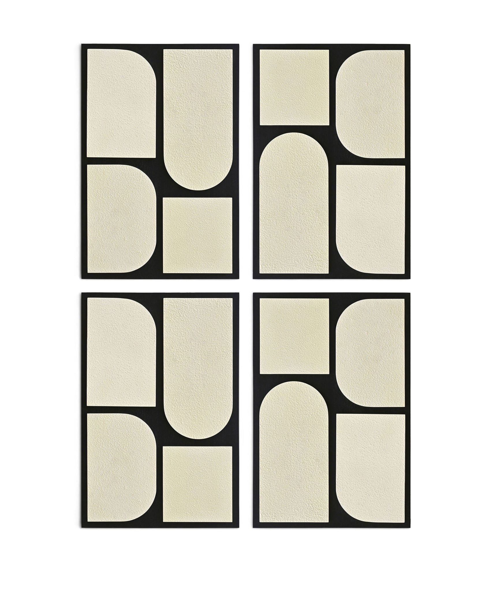 Icon - Mango Wood 4 Piece Wall Art