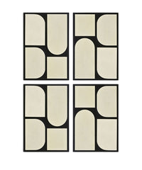 Icon - Mango Wood 4 Piece Wall Art
