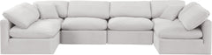 Indulge - Velvet 6 Piece Modular U-Shaped Sectional