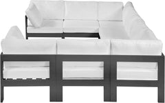 Nizuc - Outdoor Patio 8 Piece Modular Sectional With Gray Frame