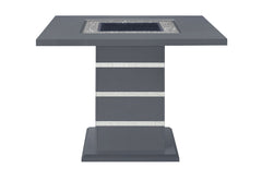 Monaco - 5 Piece Dining Room Set (Bar Table And Four Bar Stools) - Dark Gray