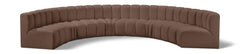 Arc - Faux Leather 8 Piece U-Shaped Modular Sofa