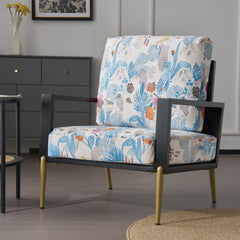 Modern Armchair With Solid Wood Frame