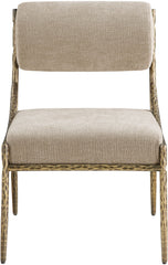 Bastille - Upholstered Dining Side Chair (Set of 2) - Brass Frame