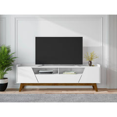 Marcus - TV Stand With 4 Shelves And Soft Close Doors