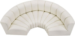 Arc - Faux Leather 4 Piece U-Shaped Modular Sofa