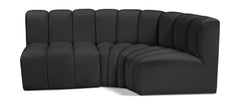 Arc - Faux Leather 3 Piece Sofa