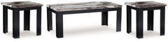 Jazmore - Dark Brown - Occasional Table Set (Set of 3)