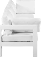Nizuc - Outdoor Patio 3 Seat Modular Sofa With White Frame