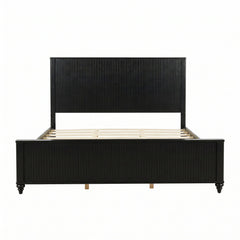 Fluted Platform Bed Frame, No Box Spring Needed