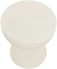 Avaya - Concrete And Fiberglass Indoor / Outdoor End Table - Cream