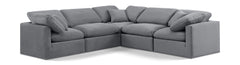 Indulge - Velvet 5 Piece Modular Corner Sectional