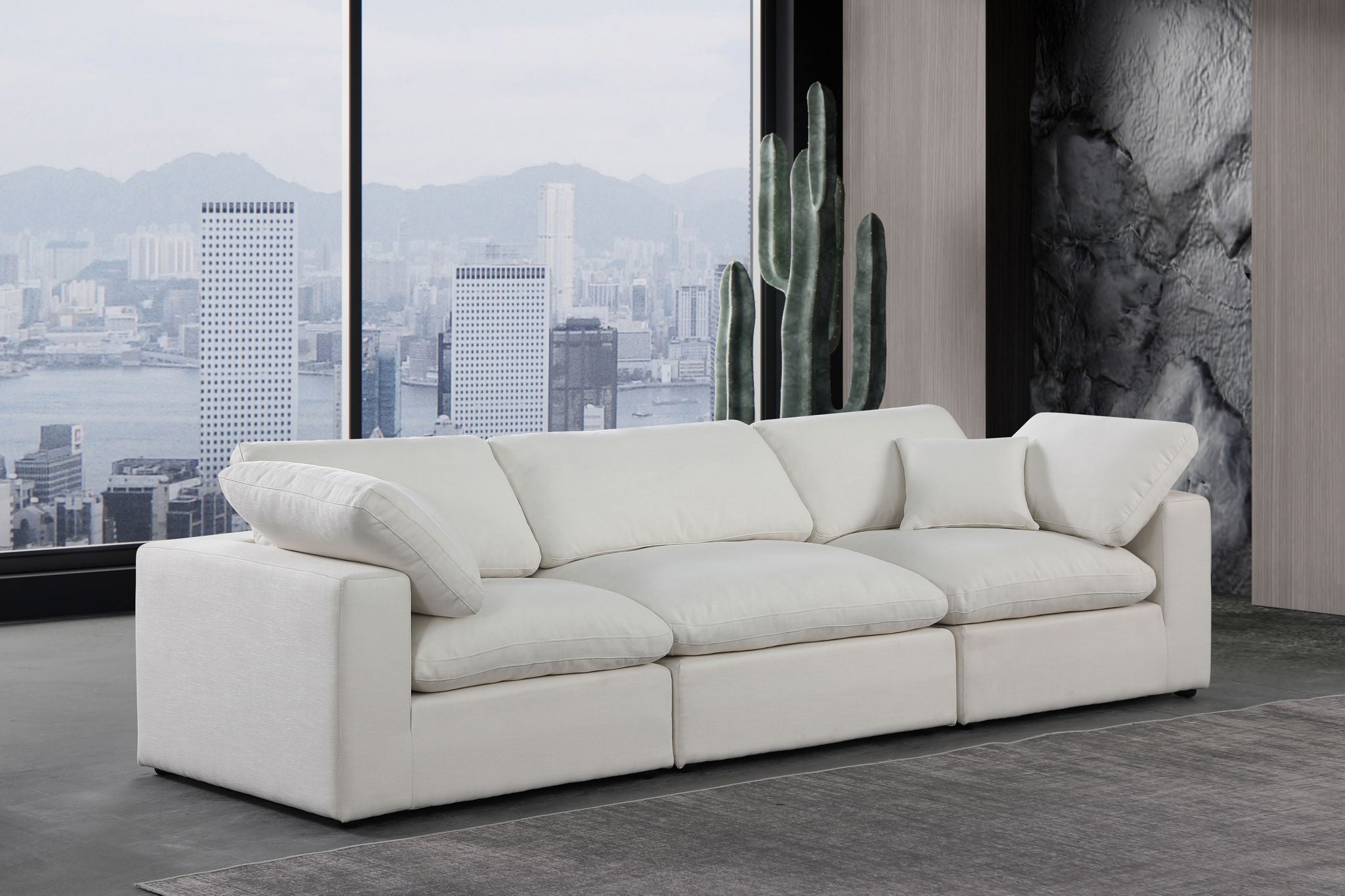 Comfy - Linen Modular Sofa 3 Seats