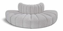 Arc - Boucle Fabric 4 Piece Modular Sofa