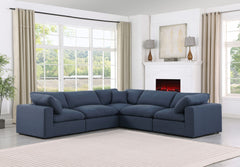 Comfy - 5 Piece Linen Modular Corner Sectional