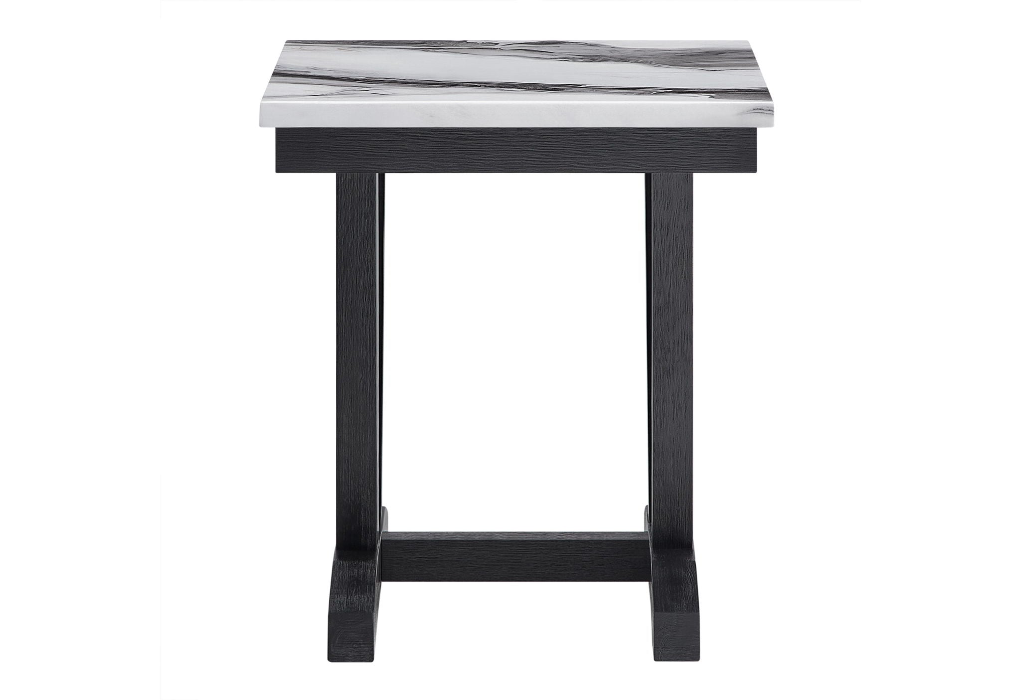 T1319 - End Table - Black / White
