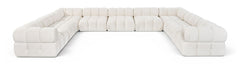 Orin - Velvet Performance Fabric Upholstered 9 Piece Sectional