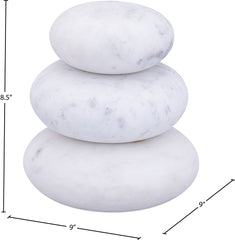 Pumpkin - 3 Piece Marble Decorative Object