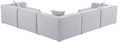 Cube - Linen 5 Piece Modular Corner Sectional