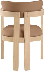 Lavrin - Vegan Leather Dining Arm Chair (Set of 2) - Natural Base