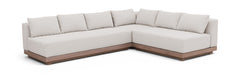 Solace - Olefin Performance Fabric 3 Piece Outdoor Patio Modular Sectional (Sofa, Loveseat & Corner Chair)