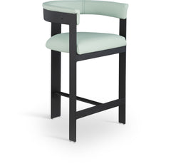 Romeo - Faux Leather Counter Stool With Black Base (Set of 2)