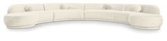 Avra - 189" Velvet Performance Fabric Upholstered Sectional
