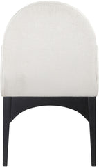 Waldorf - Chenille Dining Arm Chair With Black Legs