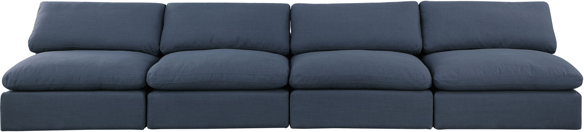 Comfy - Linen Modular Armless Sofa 4 Seats