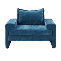 Upholstered Accent Chair With Wide Armrests And Ergonomic Back Support