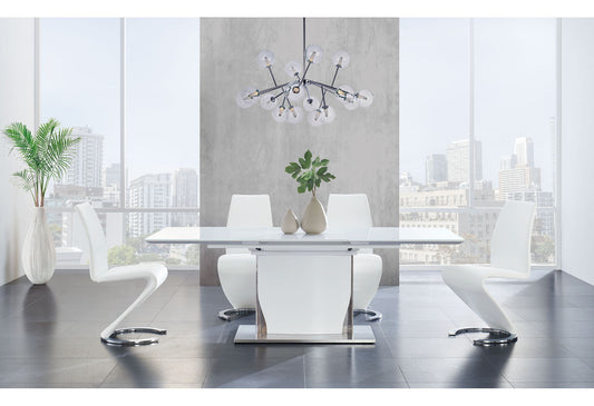 5 Piece Dining Room Set (D2279 Dining Table And 4 D9002 Dining Chairs) - White