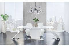 5 Piece Dining Room Set (D2279 Dining Table And 4 D9002 Dining Chairs) - White