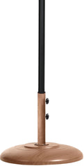 Fiji - Aluminum Patio Umbrella With Round Teak And Black Base
